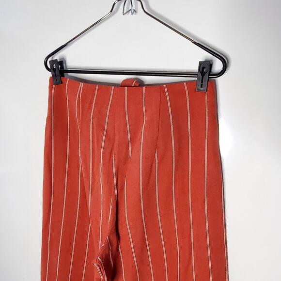 J.O.A. womens High Waisted Wide Leg Cropped Pants With Tie Size Small E… - Picture 8 of 10